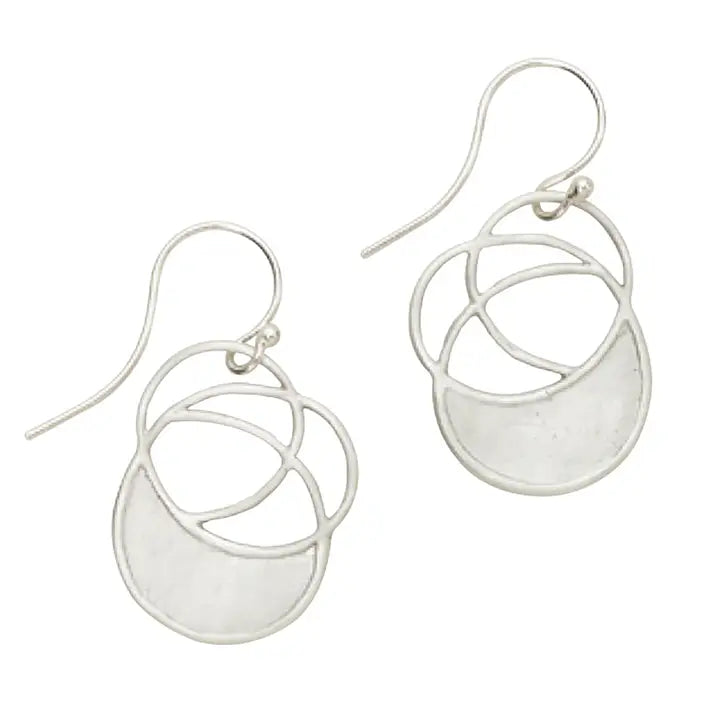 Petite Flat Spiral Earrings
