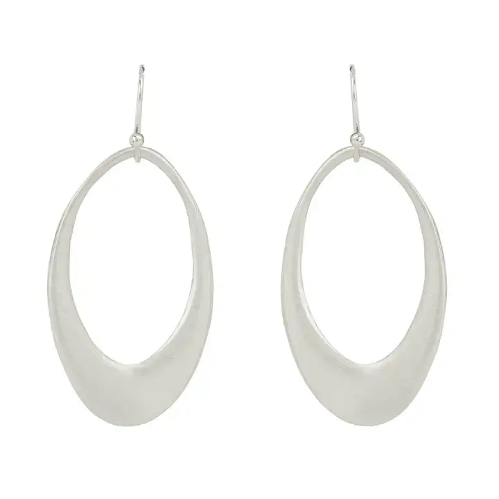 Large Open Drop Earrings in Sterling Silver from Philippa Roberts at Pinch in Northampton, MA