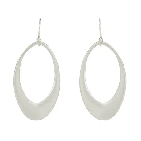 Large Open Drop Earrings in Sterling Silver from Philippa Roberts at Pinch in Northampton, MA