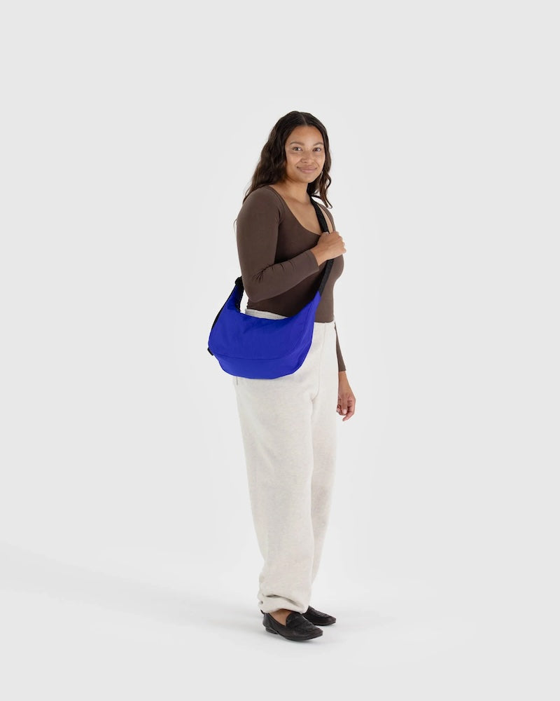 Medium Nylon Crescent Bag in Lapis PINCH