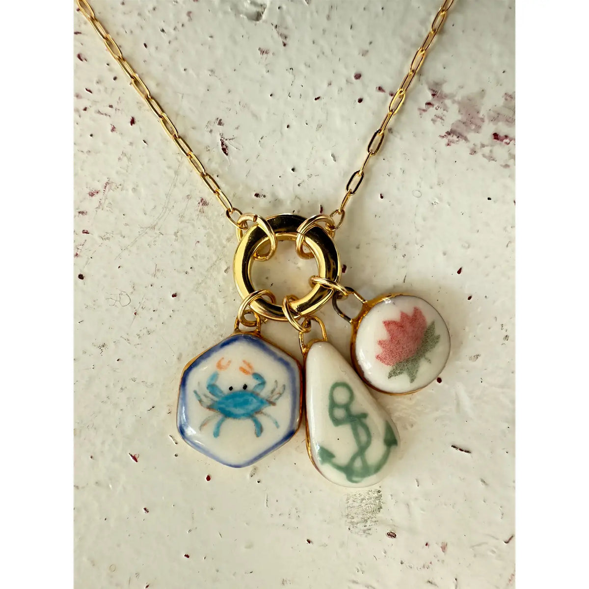Paperclip Chain with Charm Holder