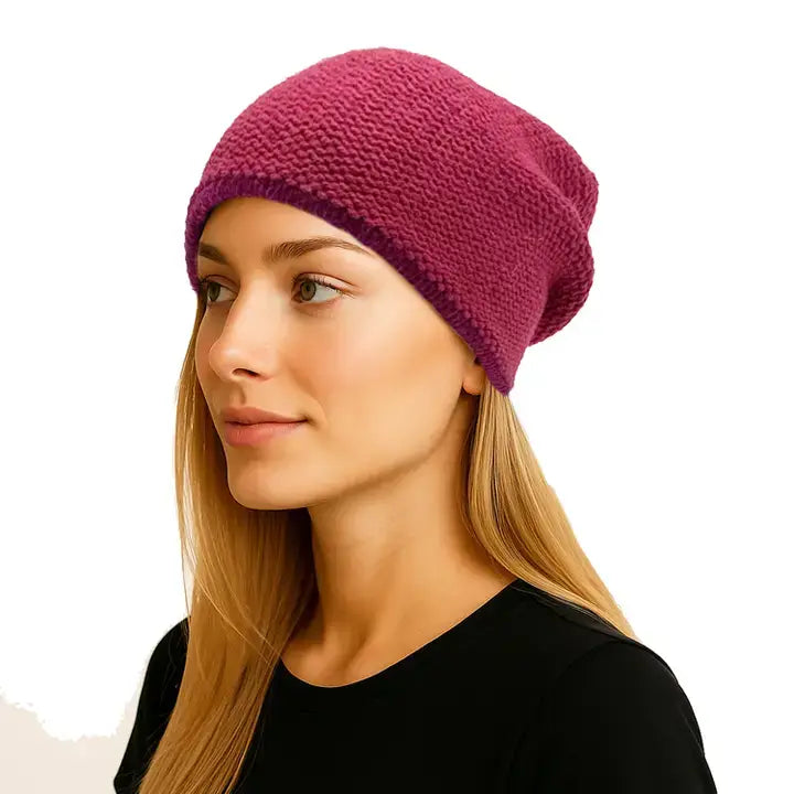 Alpaca Trail Beanie in Cherry from Shupaca at Pinch in Northampton, MA