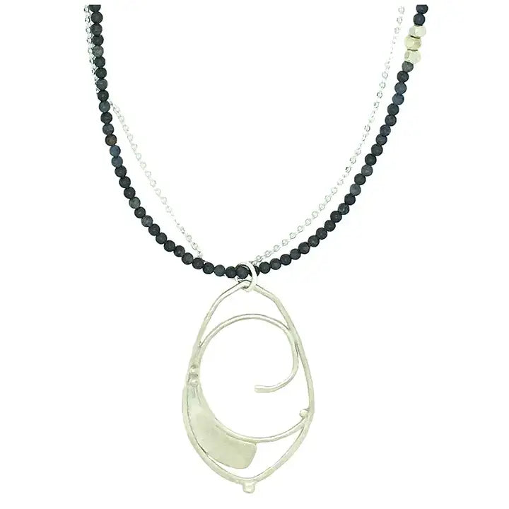 Medium Horn Pointed Necklace at PINCH
