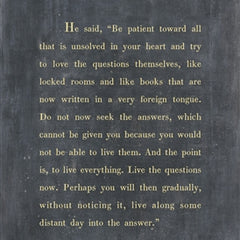 The Rainer Maria Rilke Art Print (Poetry Collection) at PINCH