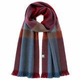 Alpaca Plaid Scarf in Caramel Apple