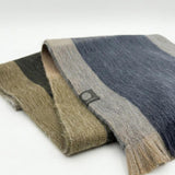Alpaca Plaid Scarf in Olive