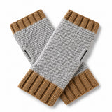 Alpaca Fingerless Trail Cuff  Gloves in Angel Dust
