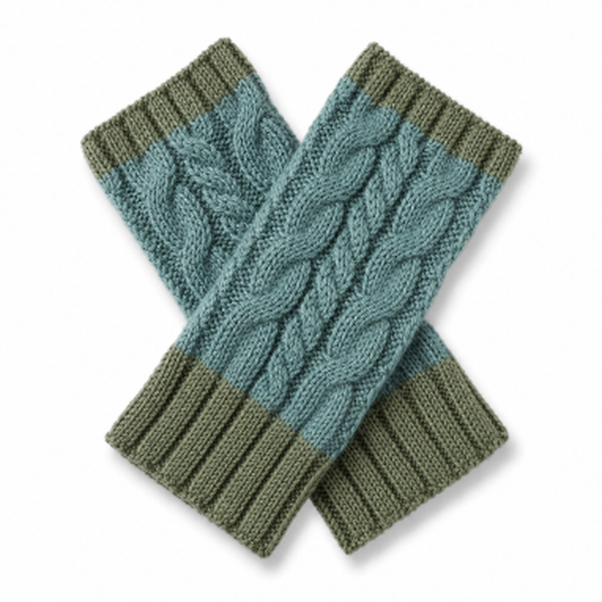 Braided Alpaca Gloves in Fern