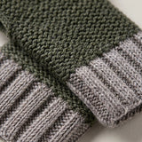 Alpaca Fingerless Trail Cuff Gloves in Olive