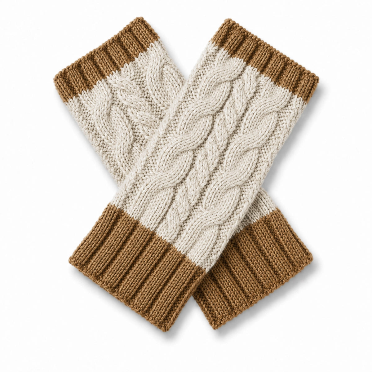 Braided Alpaca Gloves in Turmeric