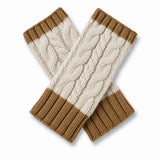 Braided Alpaca Gloves in Turmeric