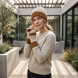 Braided Alpaca Gloves in Turmeric