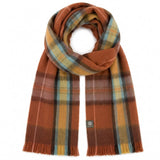 Alpaca Tartan Scarf in Autumn