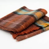 Alpaca Tartan Scarf in Autumn