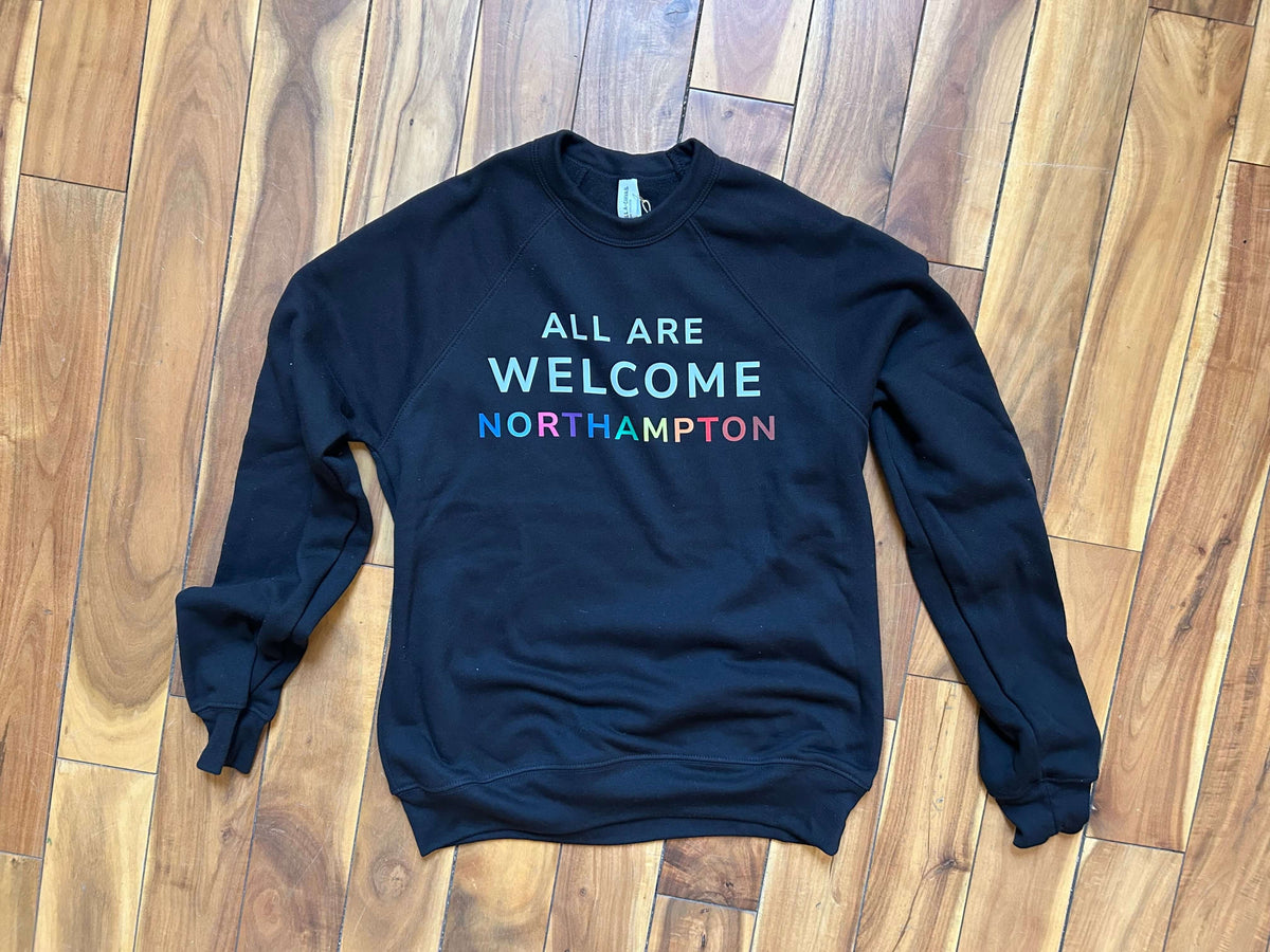 All Are Welcome Northampton Sweatshirt in Black at PINCH