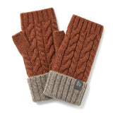 Braided Alpaca Gloves in Sienna