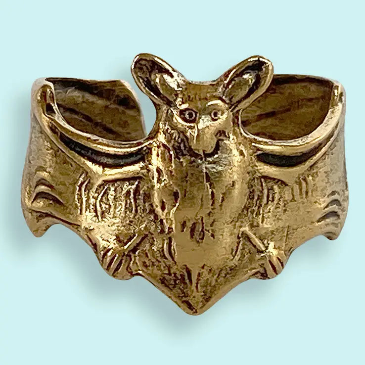 Antique Gold Bat Ring
