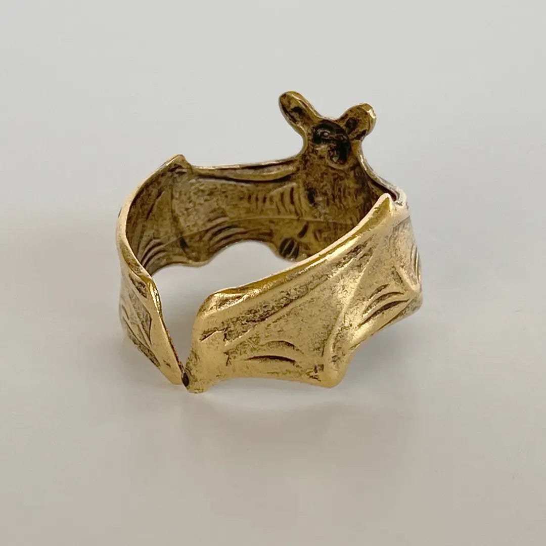 Antique Gold Bat Ring
