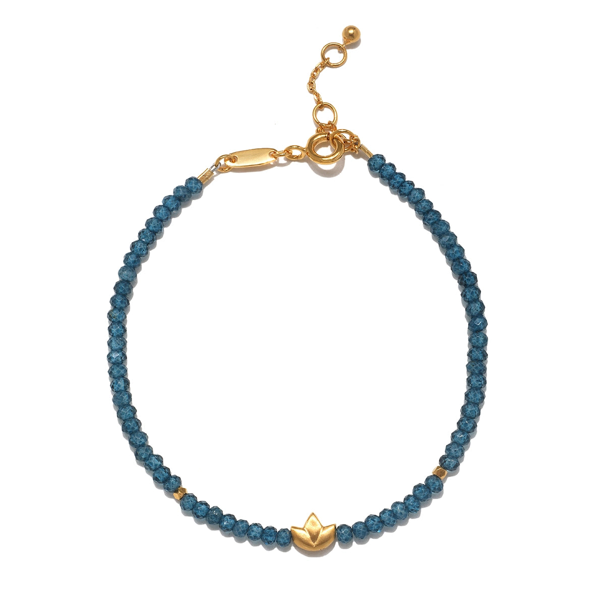 London Blue Topaz Lotus Bracelet