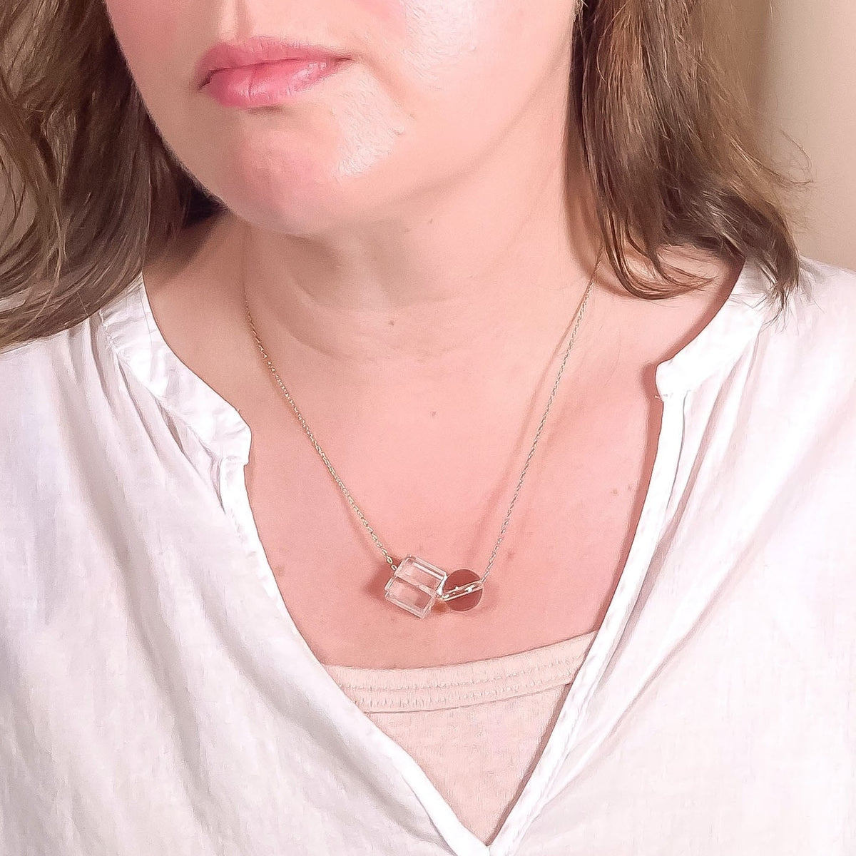 Limited Edition Crystal Quartz Balance Necklace