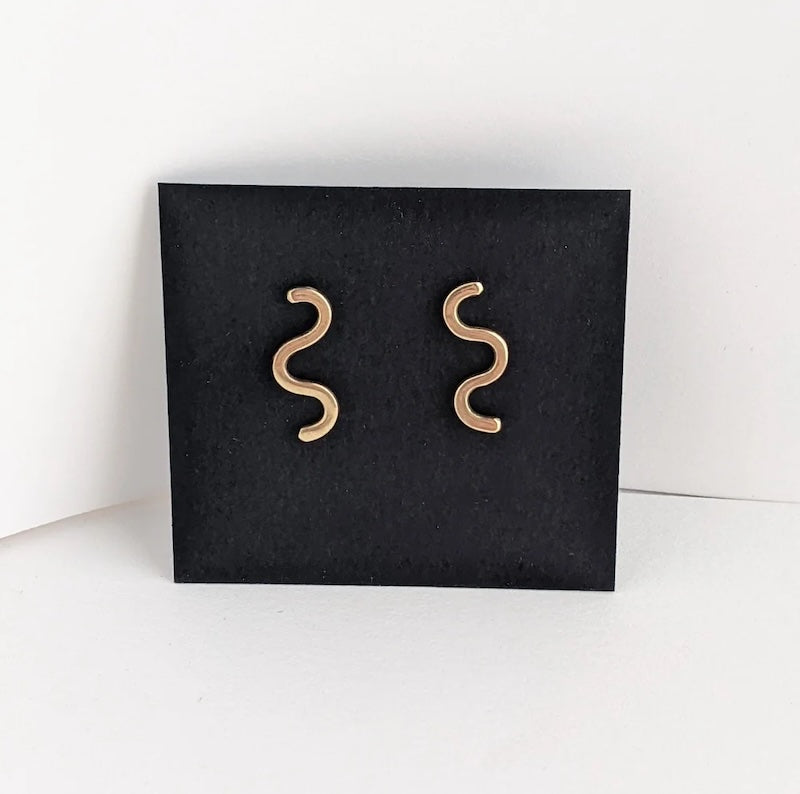 Earrings Squiggle Studs from Rachel Gunnard at Pinch in Northampton, MA