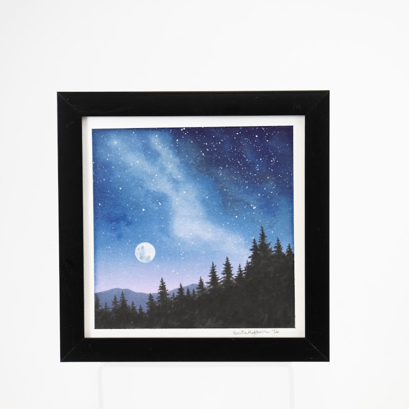 Original Framed 6x6 Watercolor #70