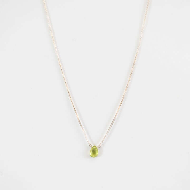 Sterling Silver Peridot Necklace at PINCH