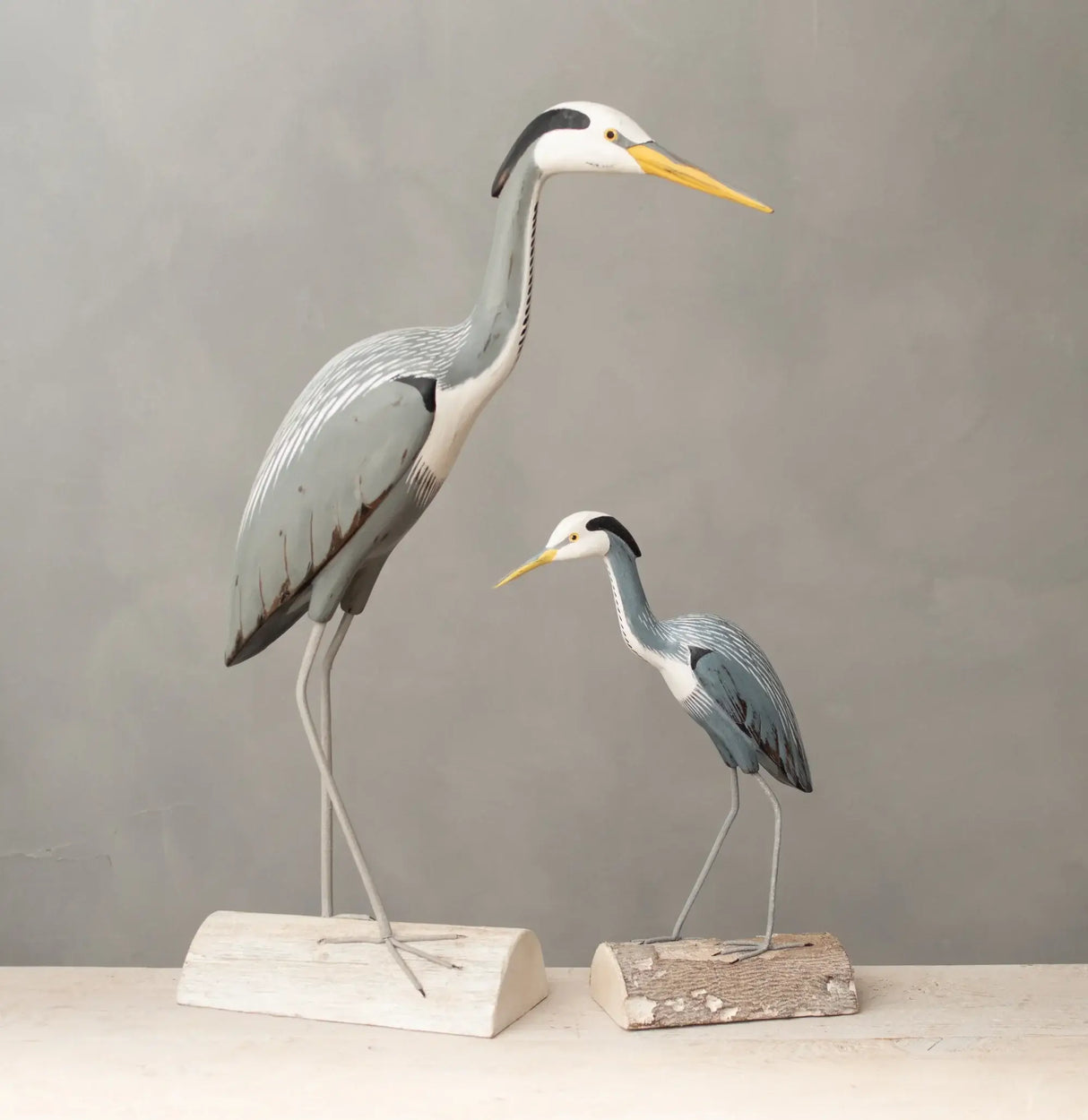 Wooden Great Blue Heron - 28" Tall at PINCH