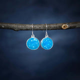 Dawn Sky Circle Drop Earrings from Allison Korn at Pinch in Northampton, MA