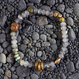 Labradorite Buddha and Brass Bracelet from Riverstone Jewelry at Pinch in Northampton, MA