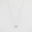Sterling Silver Blue Topaz Necklace at PINCH