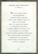 Prayer for Humanity 17x25 Wooden Print