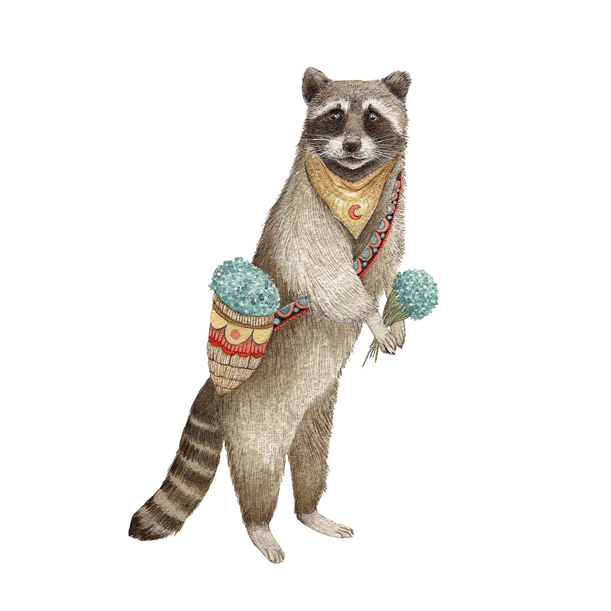 Flower Messenger: The Raccoon 8x10 Print at PINCH