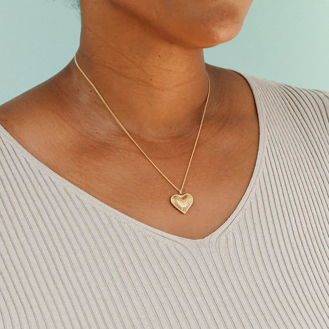 Radiating Love Heart Necklace