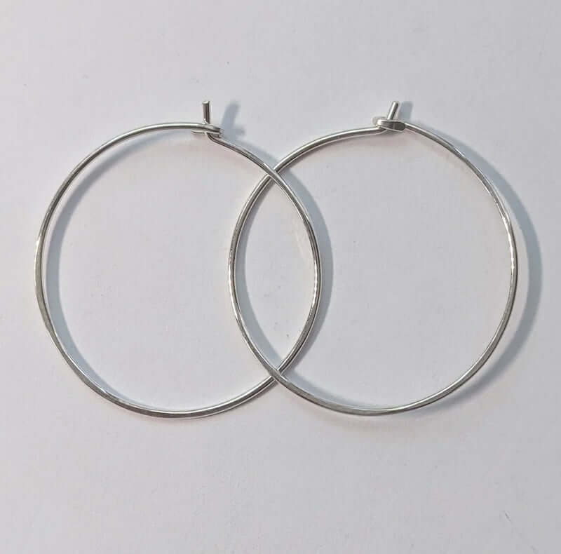 Plain Sterling Silver Hoops from Rachel Gunnard at Pinch in Northampton, MA
