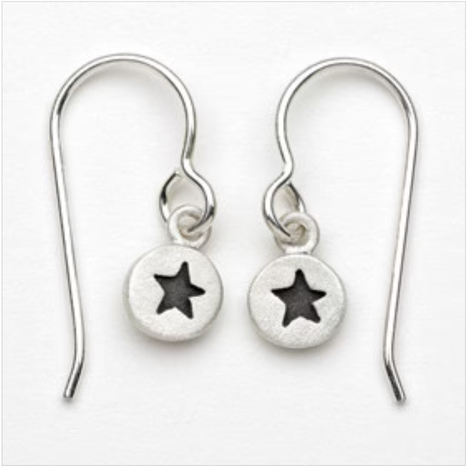 Tiny Dot Star Earrings