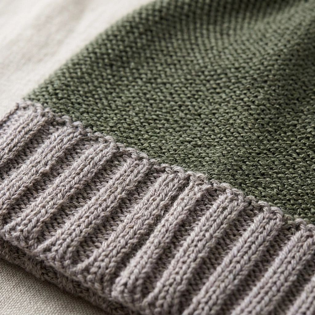 Alpaca Trail Cuff Beanie Hat in Olive
