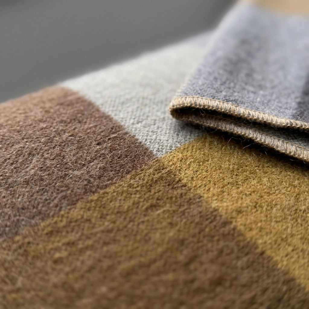 Alpaca Throw Blanket in Timberline, Small