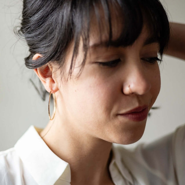 Twiggy Hoop Earrings at PINCH