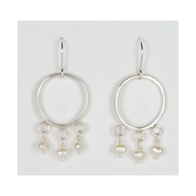 Tre Perler Sterling Silver Earrings from Rachel Gunnard at Pinch in Northampton, MA