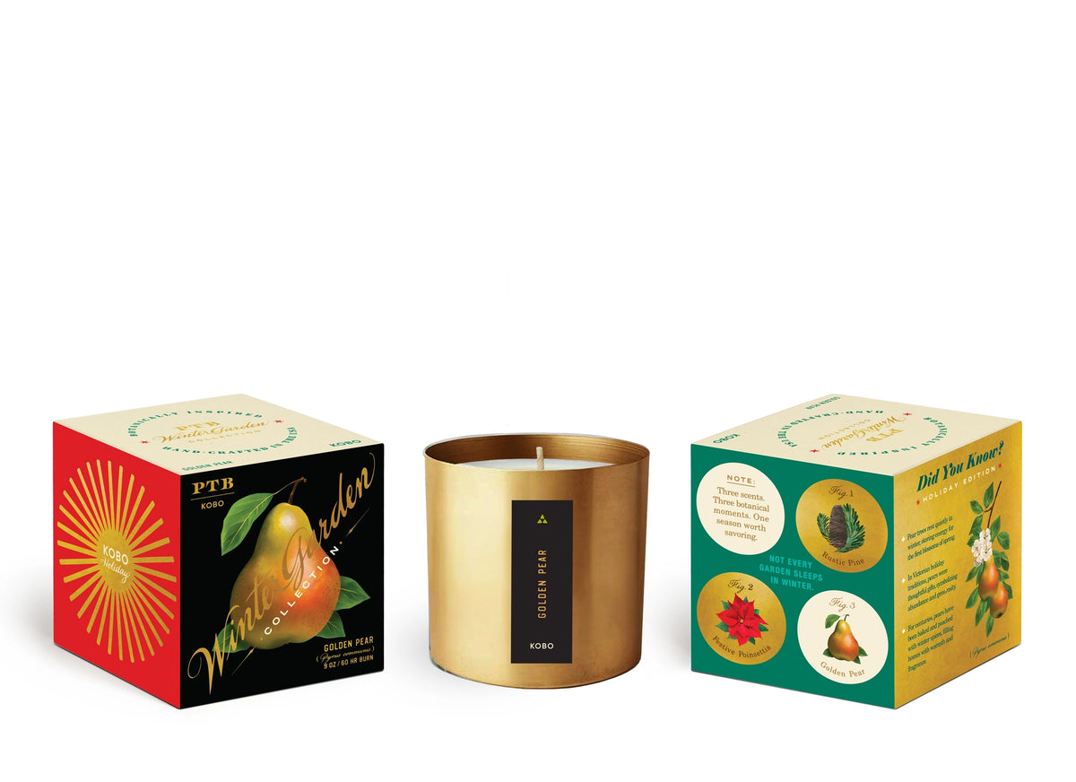 Winter Garden Golden Pear Candle