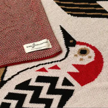 Woodpeckers of North America Knit Blanket