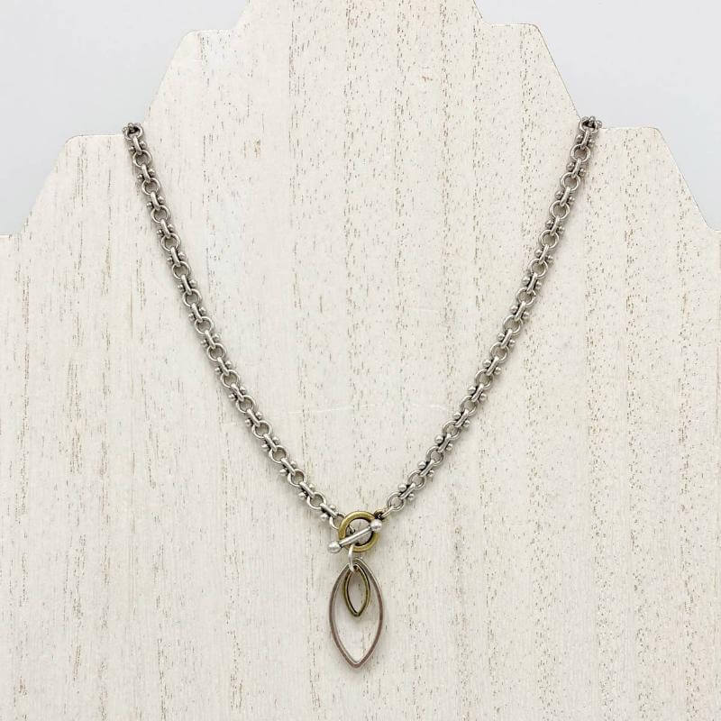 Marquise Drop Toggle Necklace at PINCH