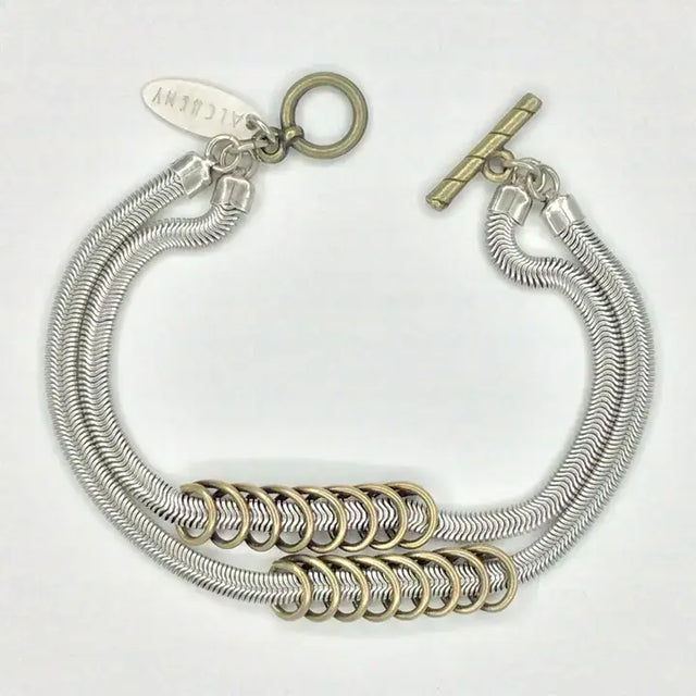 Snake and Coil Toggle Bracelet from Alchemy at Pinch in Northampton, MA