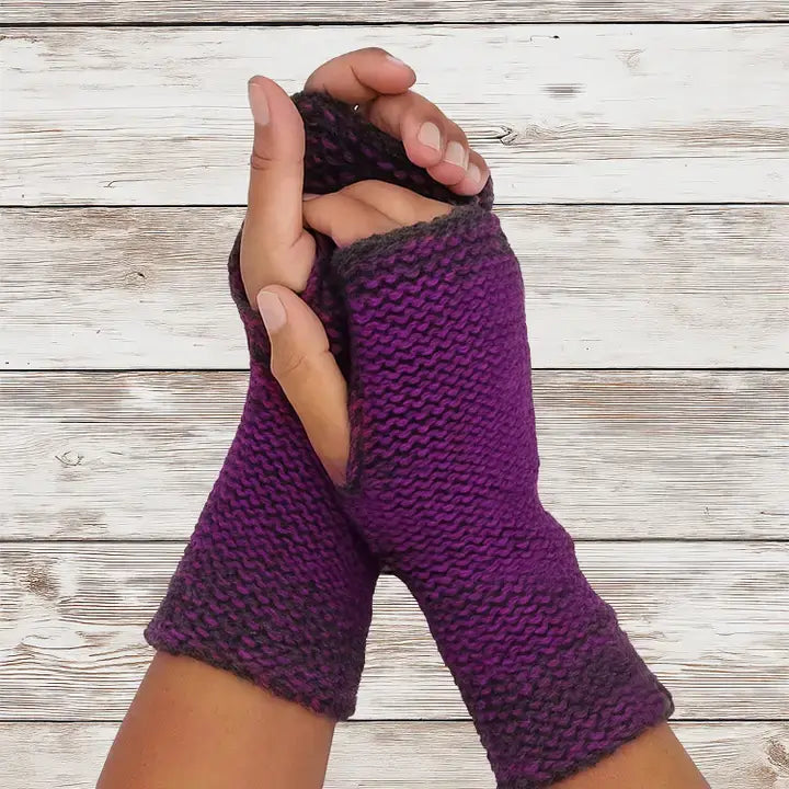 Alpaca Trail Gloves in Mulberry from Shupaca at Pinch in Northampton, MA