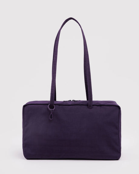 Medium Nylon Bowler Bag in Fig