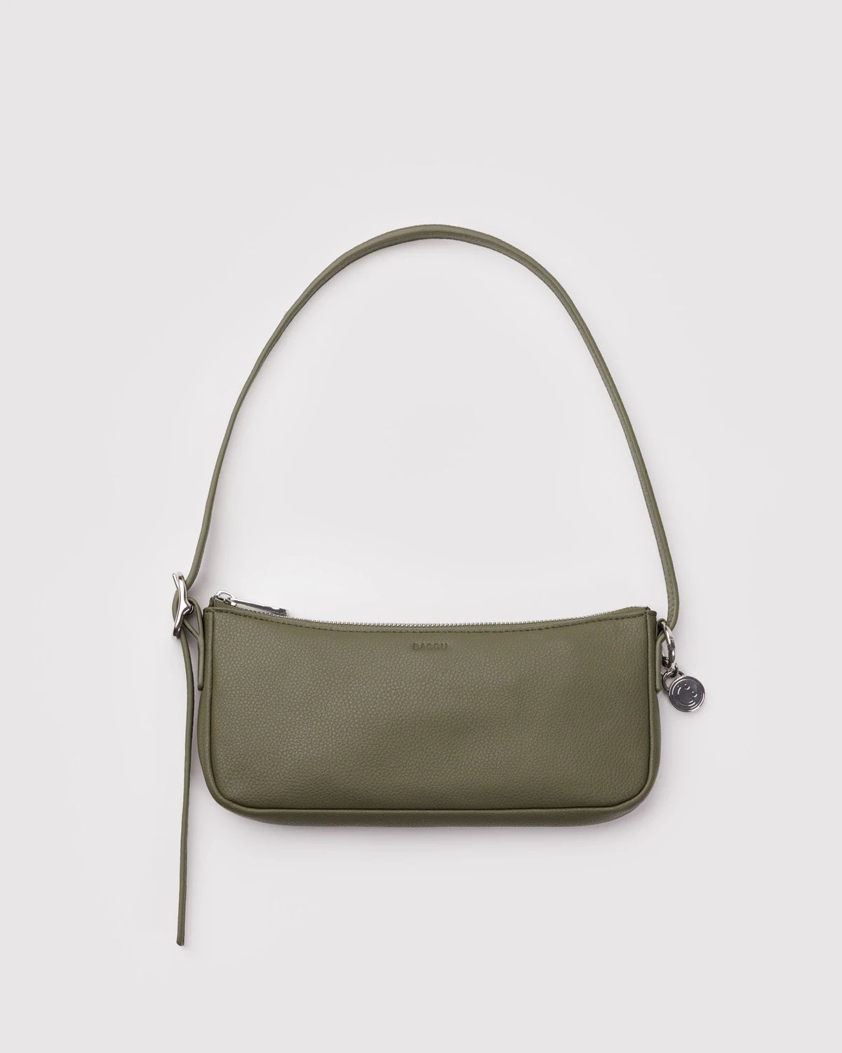 Pochette Recycled Leather in Loden