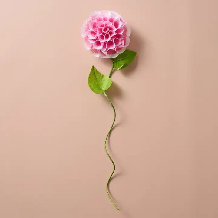 Silk Paper Dahlia Flower Pink at PINCH