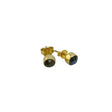 Labradorite Post Earrings in Gold Vermeil at PINCH