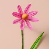 Silk Paper Cone Flower Pink